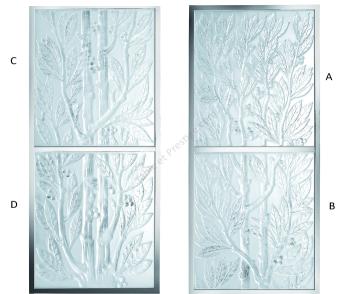Laurel panel a mirror - Lalique